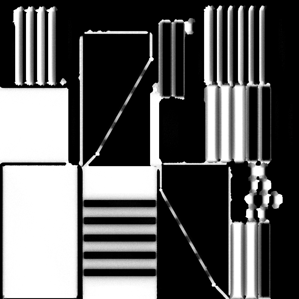 Generated 1024 ambient occlusion texture
