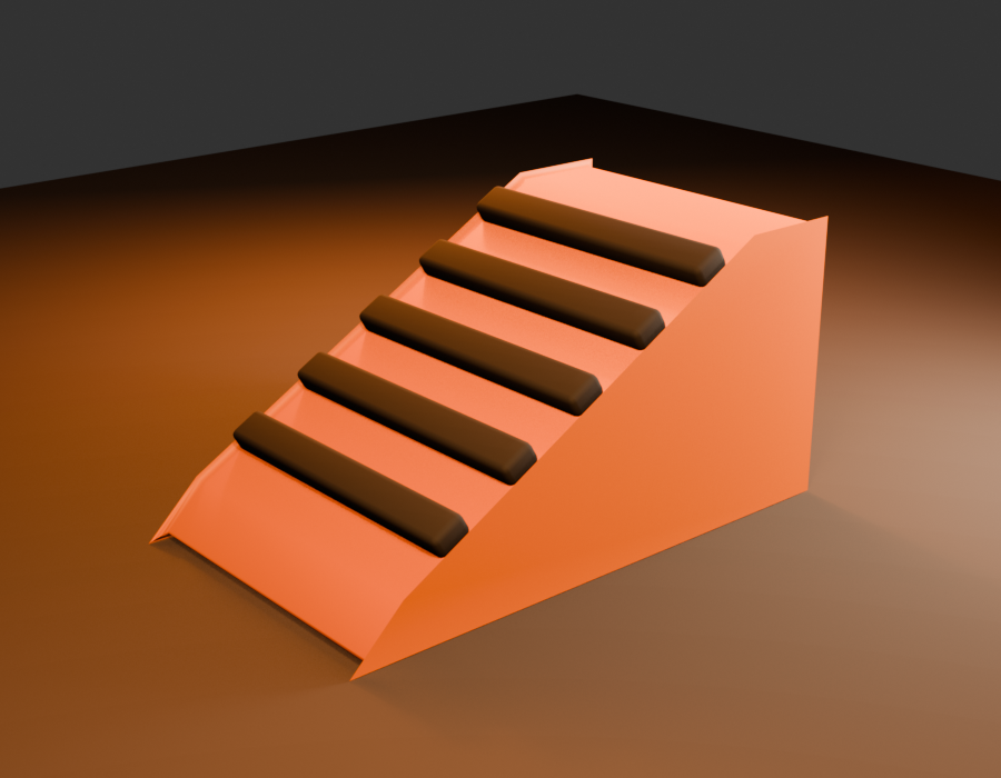 Received wheel chock asset render