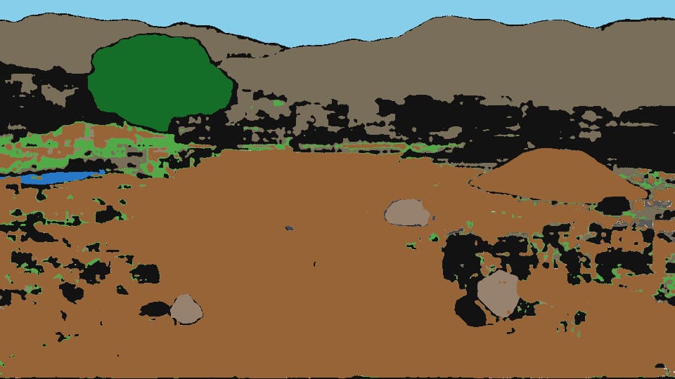 Semantic segmentation class map