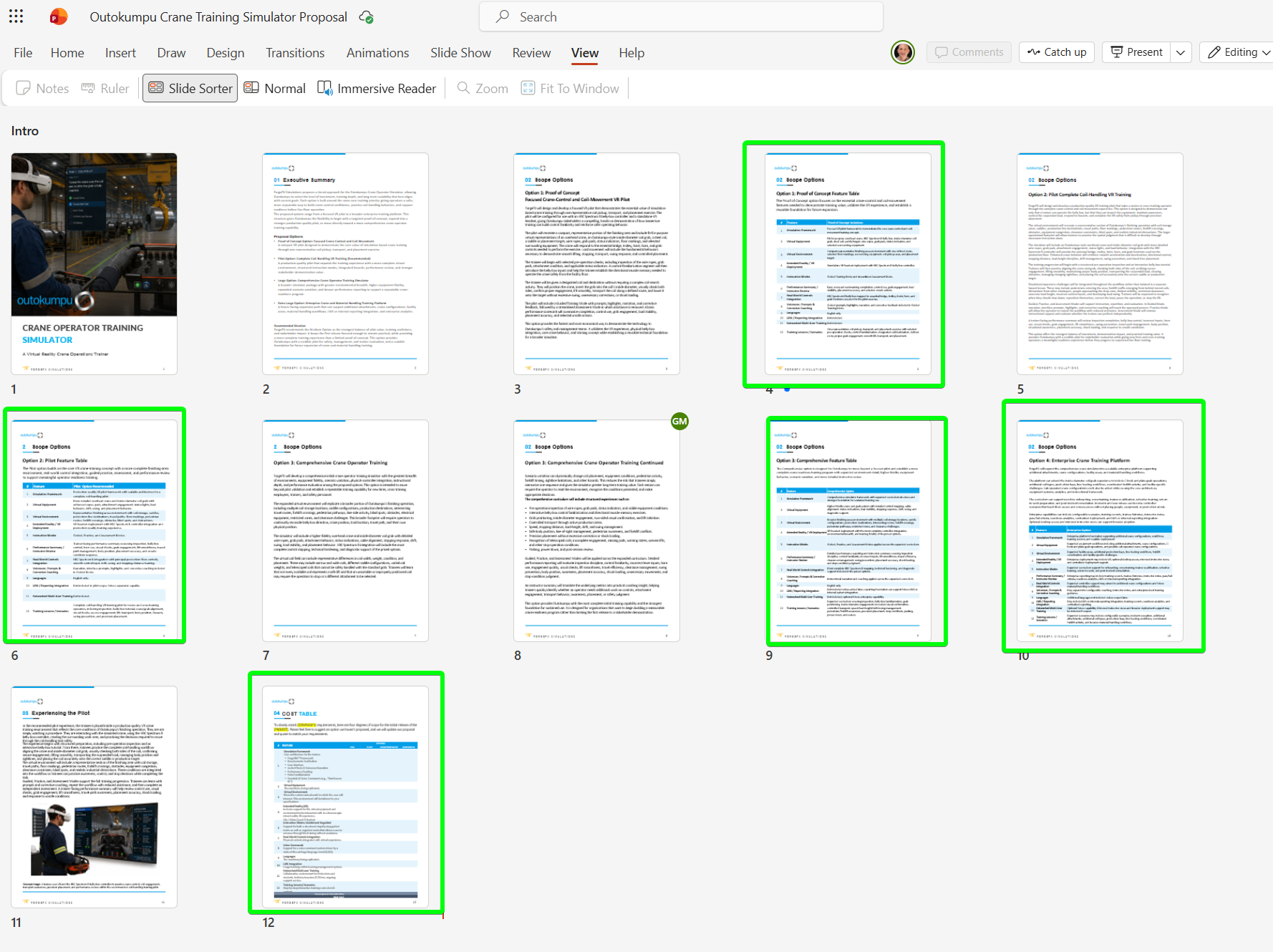 Competing feature list source